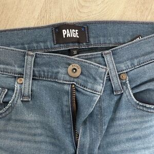 PAIGE Men's Slim Straight Jeans - Blue